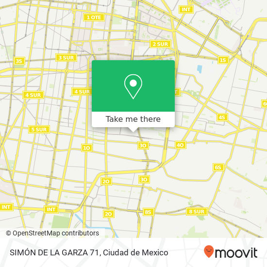 SIMÓN DE LA GARZA 71 map