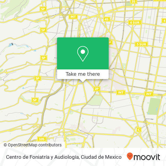Centro de Foniatría y Audiología map