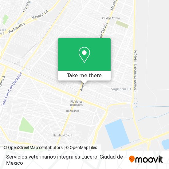 Mapa de Servicios veterinarios integrales Lucero
