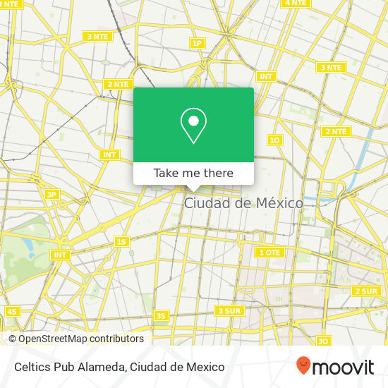 Mapa de Celtics Pub Alameda