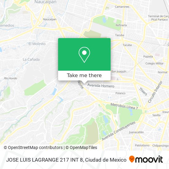 JOSE LUIS LAGRANGE 217 INT  8 map