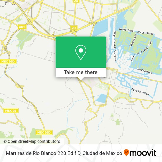 Martires de Rio Blanco 220 Edif  D map