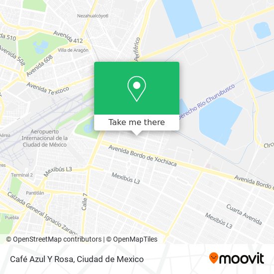 Café Azul Y Rosa map