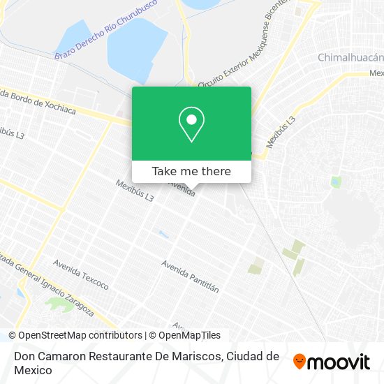 How to get to Don Camaron Restaurante De Mariscos in Nezahualcóyotl by Bus  or Metro?