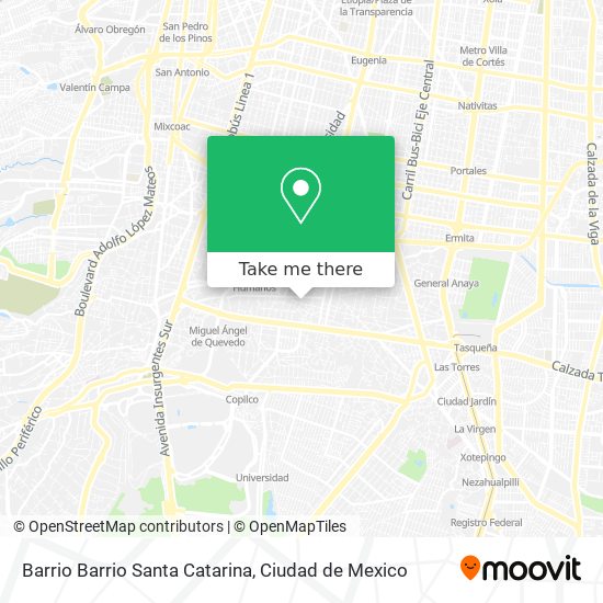 Barrio Barrio Santa Catarina map