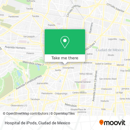 Mapa de Hospital de iPods