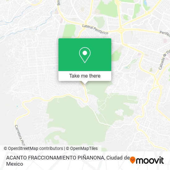 ACANTO FRACCIONAMIENTO PIÑANONA map