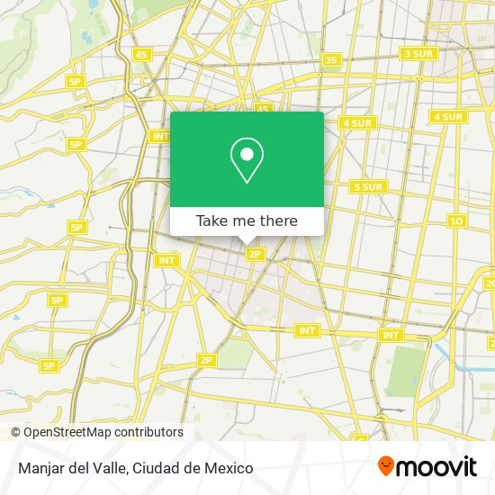 Manjar del Valle map