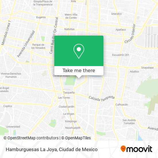 Hamburguesas La Joya map