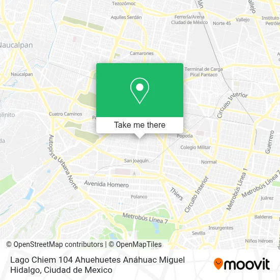 Lago Chiem 104  Ahuehuetes Anáhuac  Miguel Hidalgo map