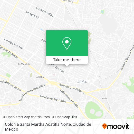 Mapa de Colonia Santa Martha Acatitla Norte