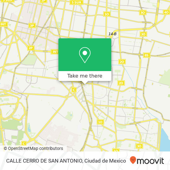 CALLE CERRO DE SAN ANTONIO map