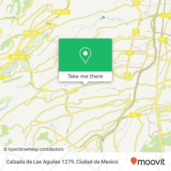 Calzada de Las Aguilas 1279 map