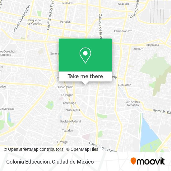 Colonia Educación map