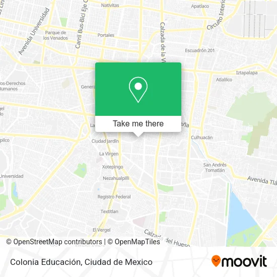 Colonia Educación map