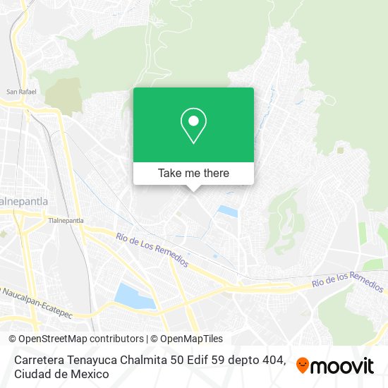 Carretera Tenayuca Chalmita 50 Edif 59 depto 404 map