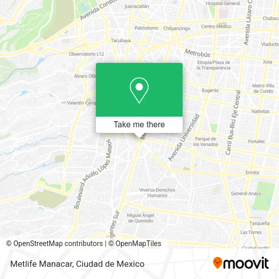 Metlife Manacar map