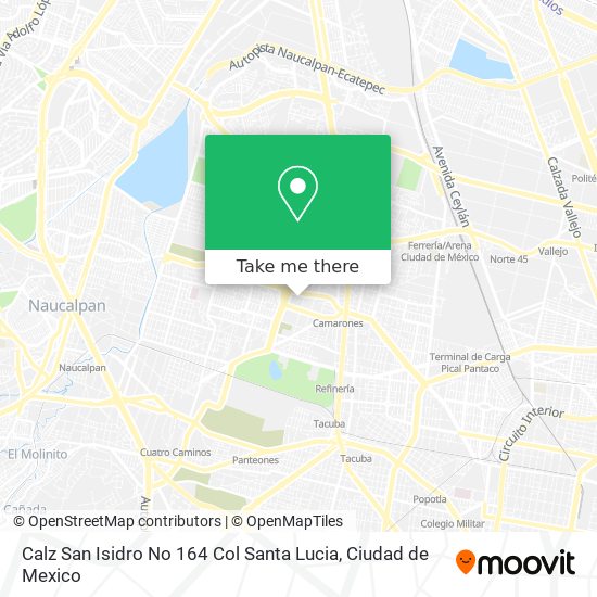 Calz  San Isidro No  164  Col  Santa Lucia map