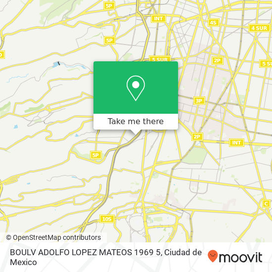 BOULV  ADOLFO LOPEZ MATEOS   1969  5 map