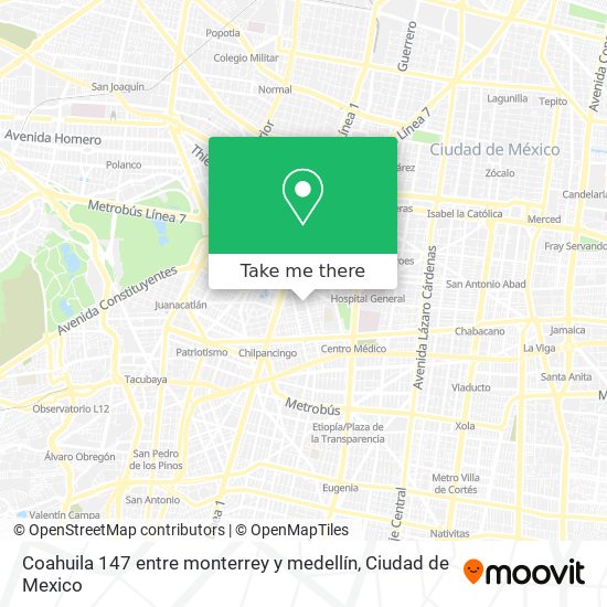 Mapa de Coahuila 147  entre monterrey y medellín