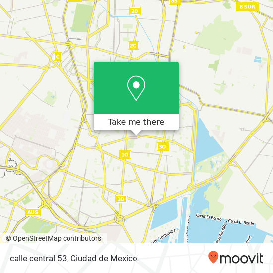 calle central 53 map