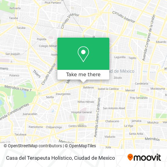 Casa del Terapeuta Holístico map