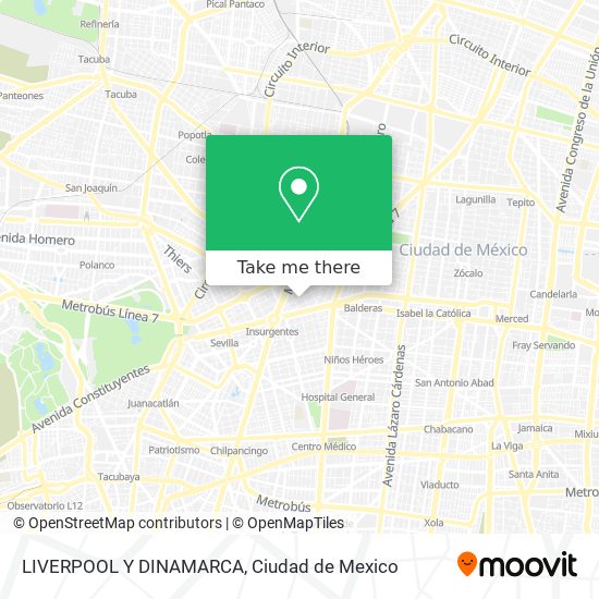 LIVERPOOL Y DINAMARCA map