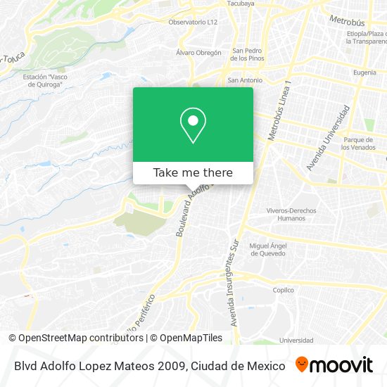 Blvd Adolfo Lopez Mateos 2009 map