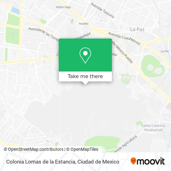 Colonia Lomas de la Estancia map