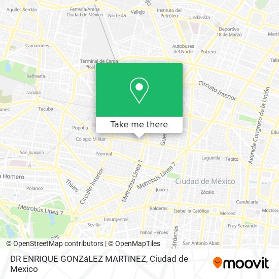 DR  ENRIQUE GONZáLEZ MARTíNEZ map