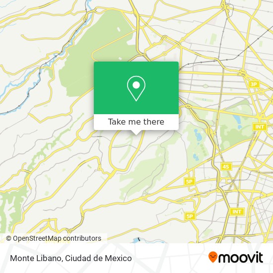 Monte Libano map