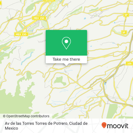 Mapa de Av de las Torres  Torres de Potrero