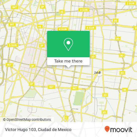 Víctor Hugo 103 map
