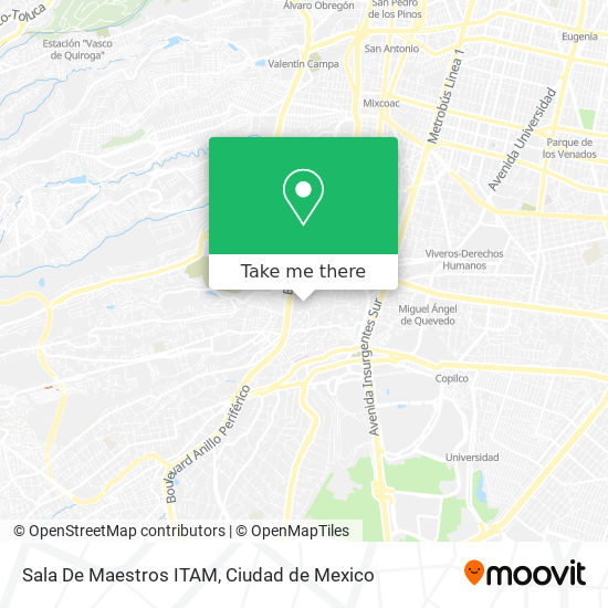 Sala De Maestros ITAM map