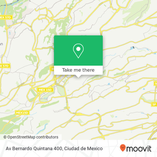 Mapa de Av  Bernardo Quintana 400