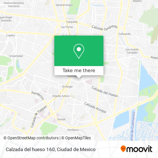 Calzada del hueso 160 map