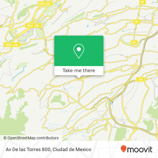 Av  De las Torres 800 map
