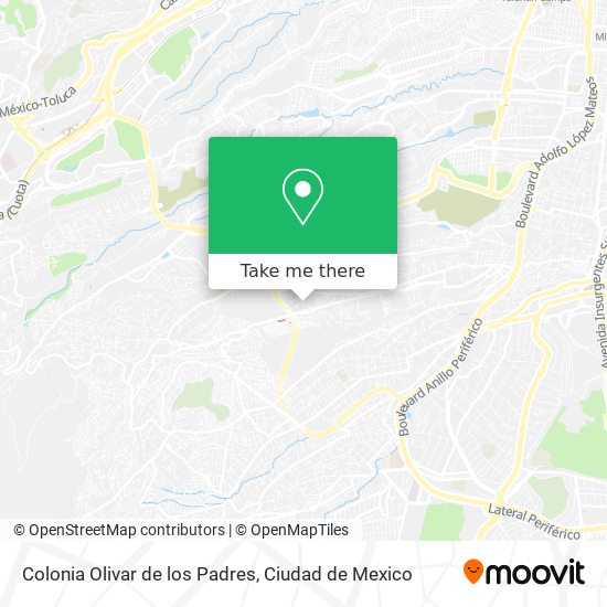 Mapa de Colonia Olivar de los Padres
