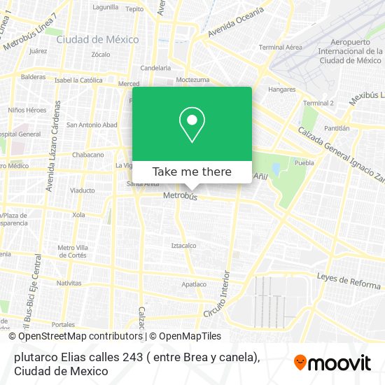 plutarco Elias calles 243 ( entre Brea y canela) map
