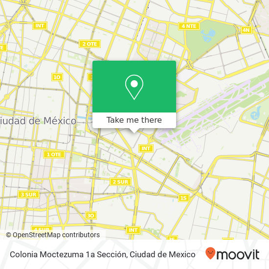 Colonia Moctezuma 1a Sección map