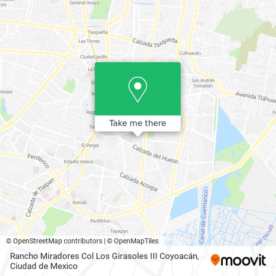 Rancho Miradores  Col  Los Girasoles III  Coyoacán map