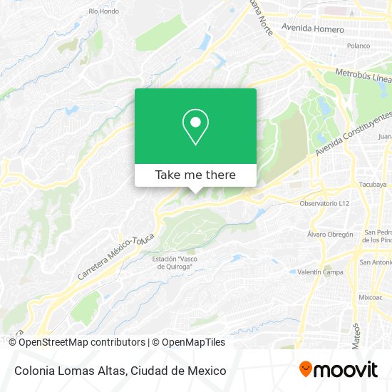 Colonia Lomas Altas map