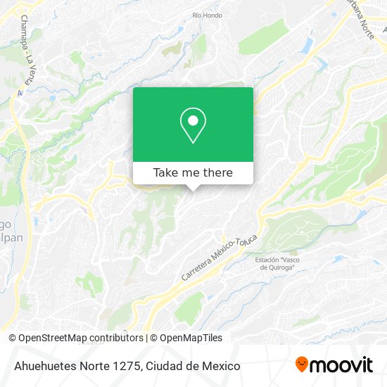 Ahuehuetes Norte 1275 map
