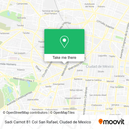 Sadi Carnot 81 Col  San Rafael map