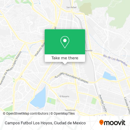 Campos Futbol Los Hoyos map