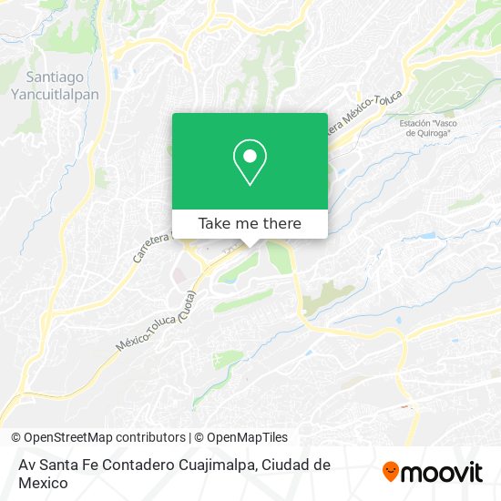 Mapa de Av  Santa Fe  Contadero  Cuajimalpa