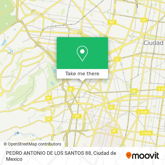 PEDRO ANTONIO DE LOS SANTOS 88 map