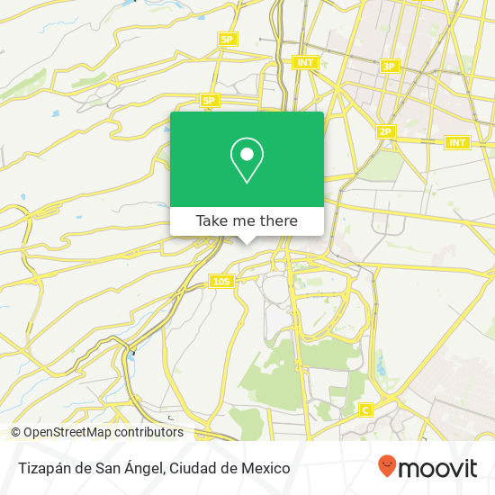 Tizapán de San Ángel map