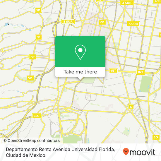 Departamento Renta Avenida Universidad  Florida map