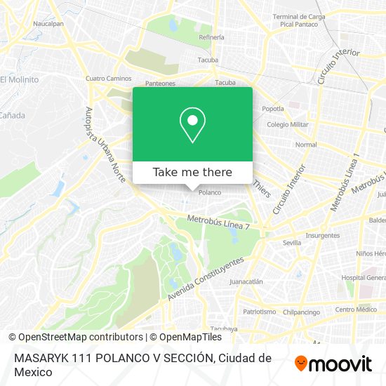 Mapa de MASARYK 111 POLANCO V SECCIÓN